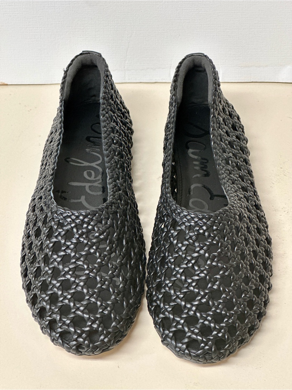 Sam Edelman Black Woven Ballet Flats